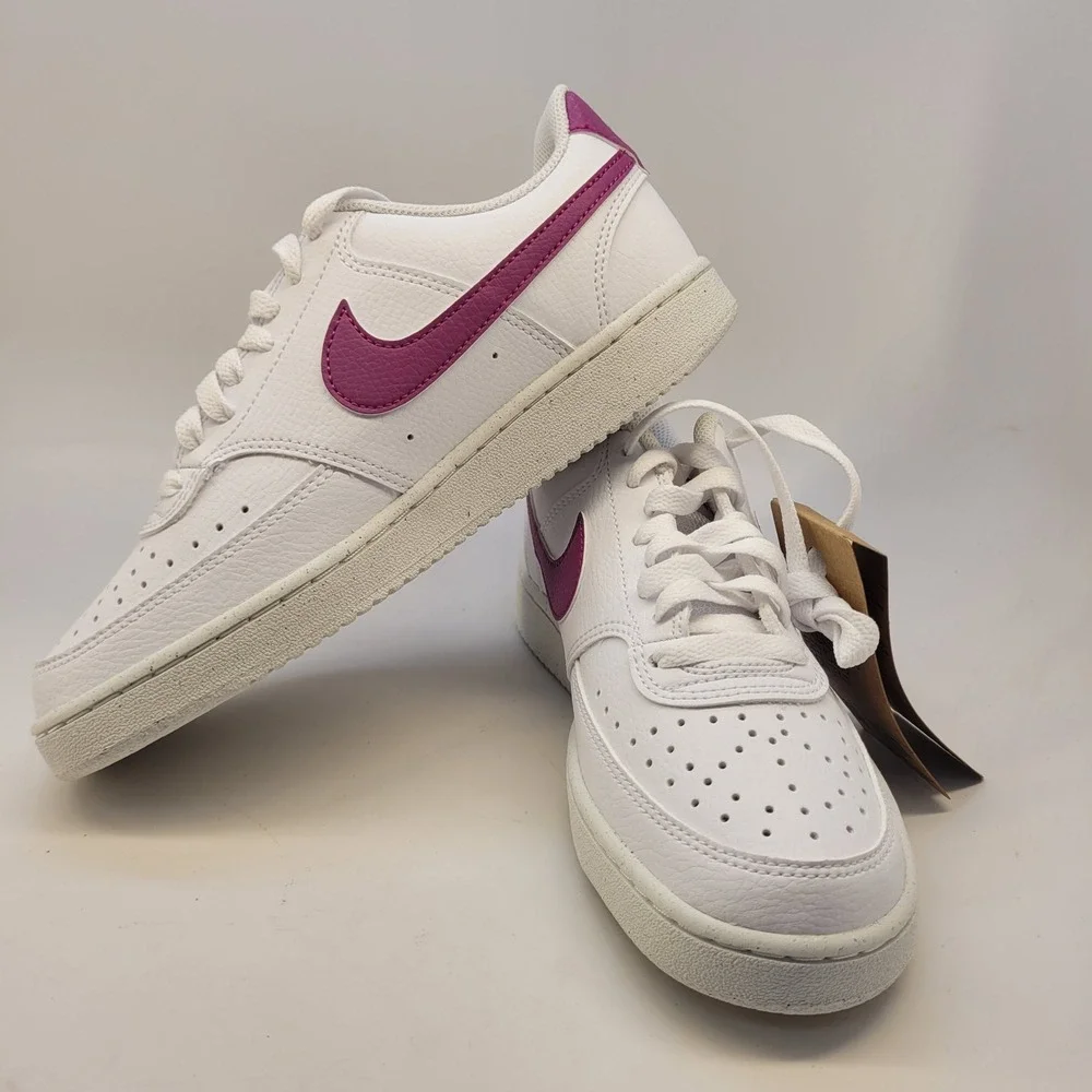 Nike Court Vision Low NN White Cactus Flower Purple DH3158-500 Womens Size 7 NEW